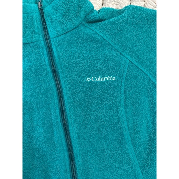 Columbia Three Rivers Fleece Jacket Green Small - Picture 3 of 4